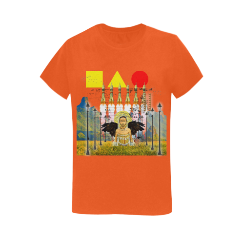 ROCKET GIRL II Women's Printed Cotton Tee Shirt featuring vibrant colors and stylish design.