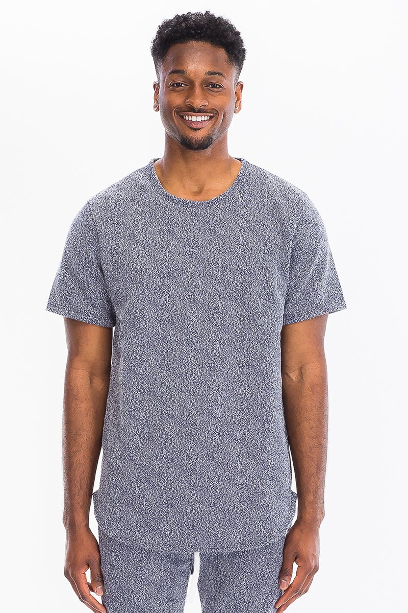 A stylish STATIC SHOCK TSHIRT made from a comfortable polyester and spandex blend, featuring a unique static textured design.