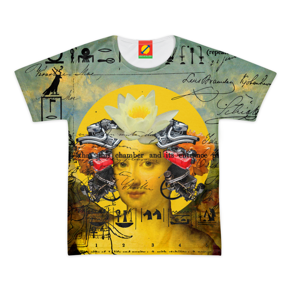 THE BORING HEADDRESS II II II ALT. FACE Women's All Over Print Tee featuring vibrant colors and a classic round neck design.