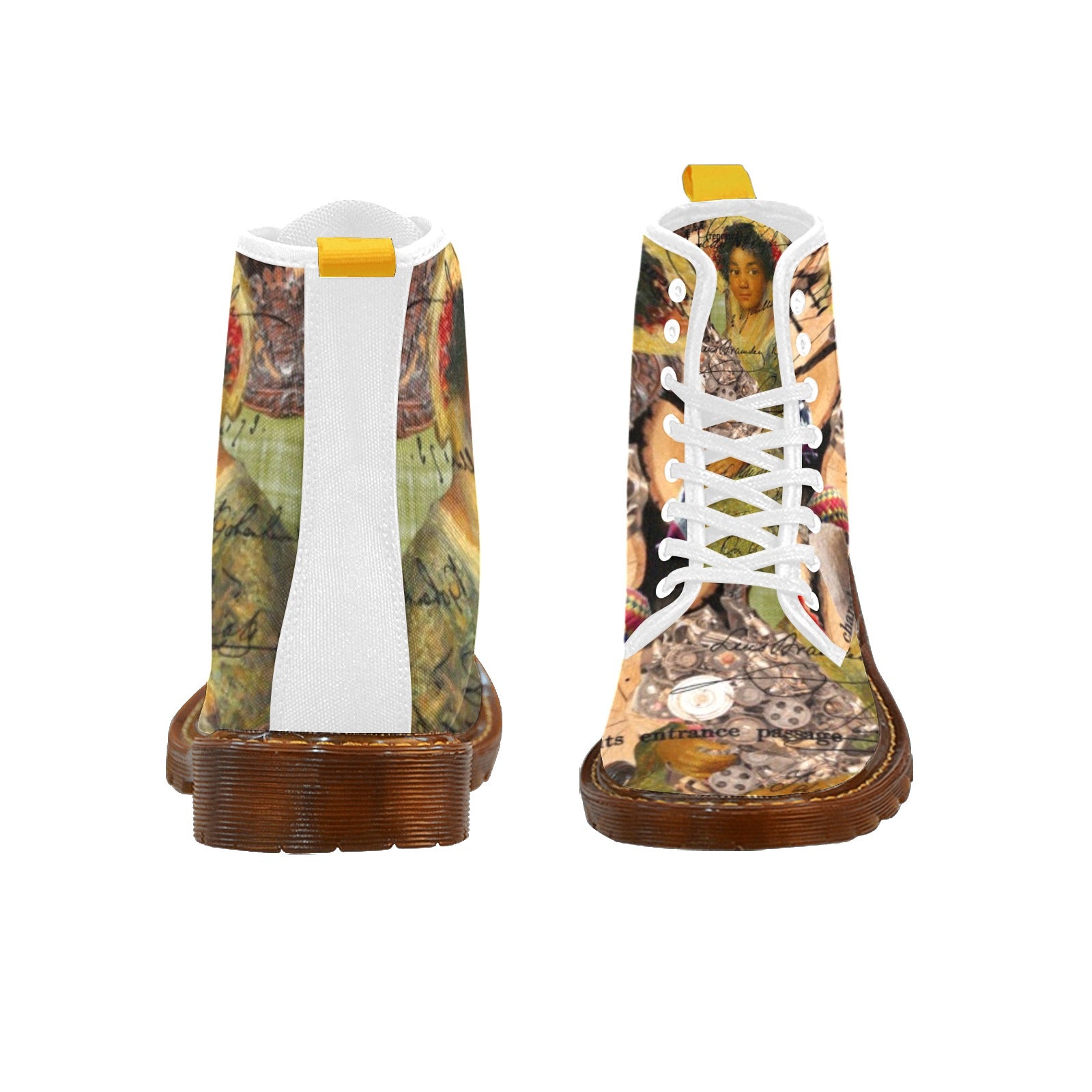 THE KEEPER OF THE ENGINE III Women's High Boots featuring a vibrant all-over print design, perfect for stylish street fashion.