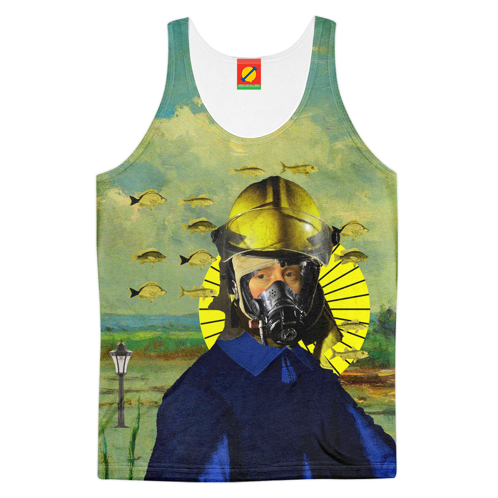 THE LAMPPOST Women's All Over Print Tank Top featuring vibrant colors and a stylish design, perfect for summer wear.