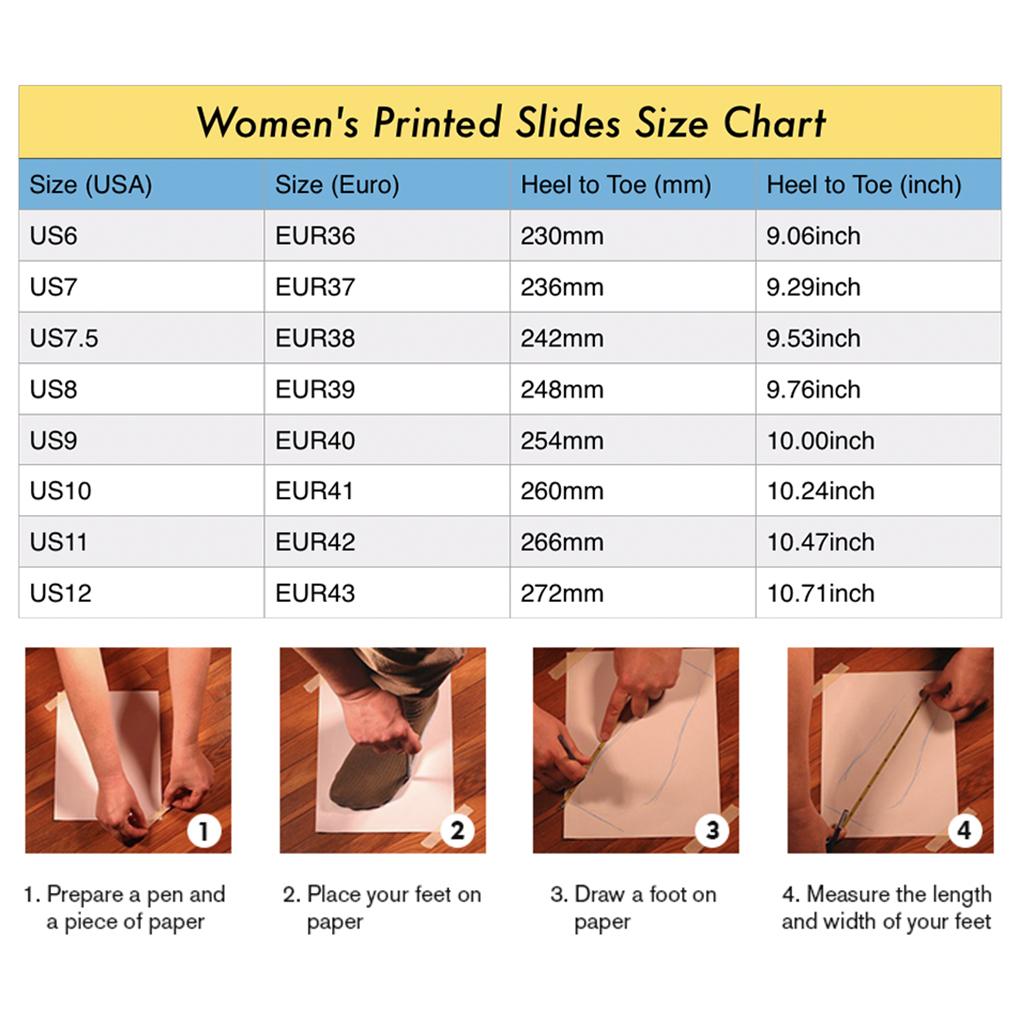 THE PARKING LOT Women's Printed Slides featuring a colorful strap and cushioned sole, perfect for casual wear.