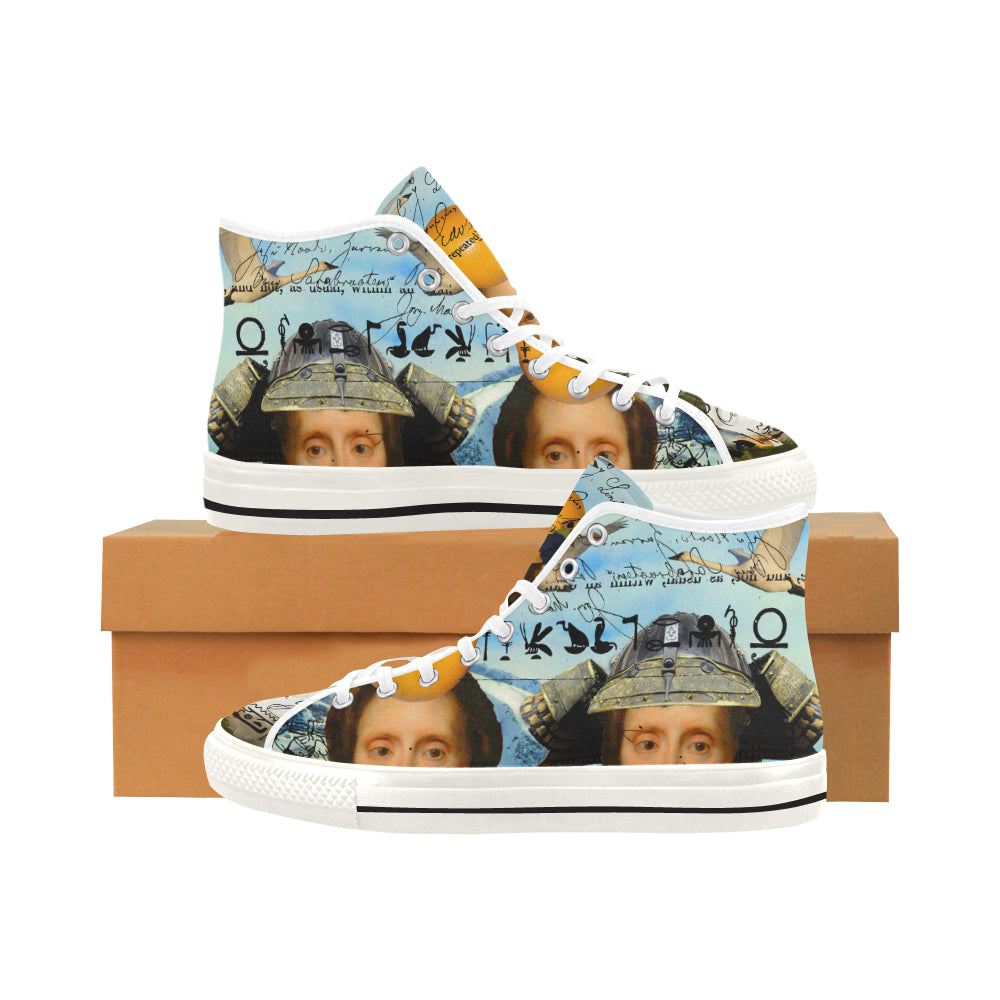 THE TWO TWINS IN BLUE AND YELLOW IV Women's All Over Print Canvas sneakers showcasing vibrant blue and yellow colors with a stylish all-over print design.