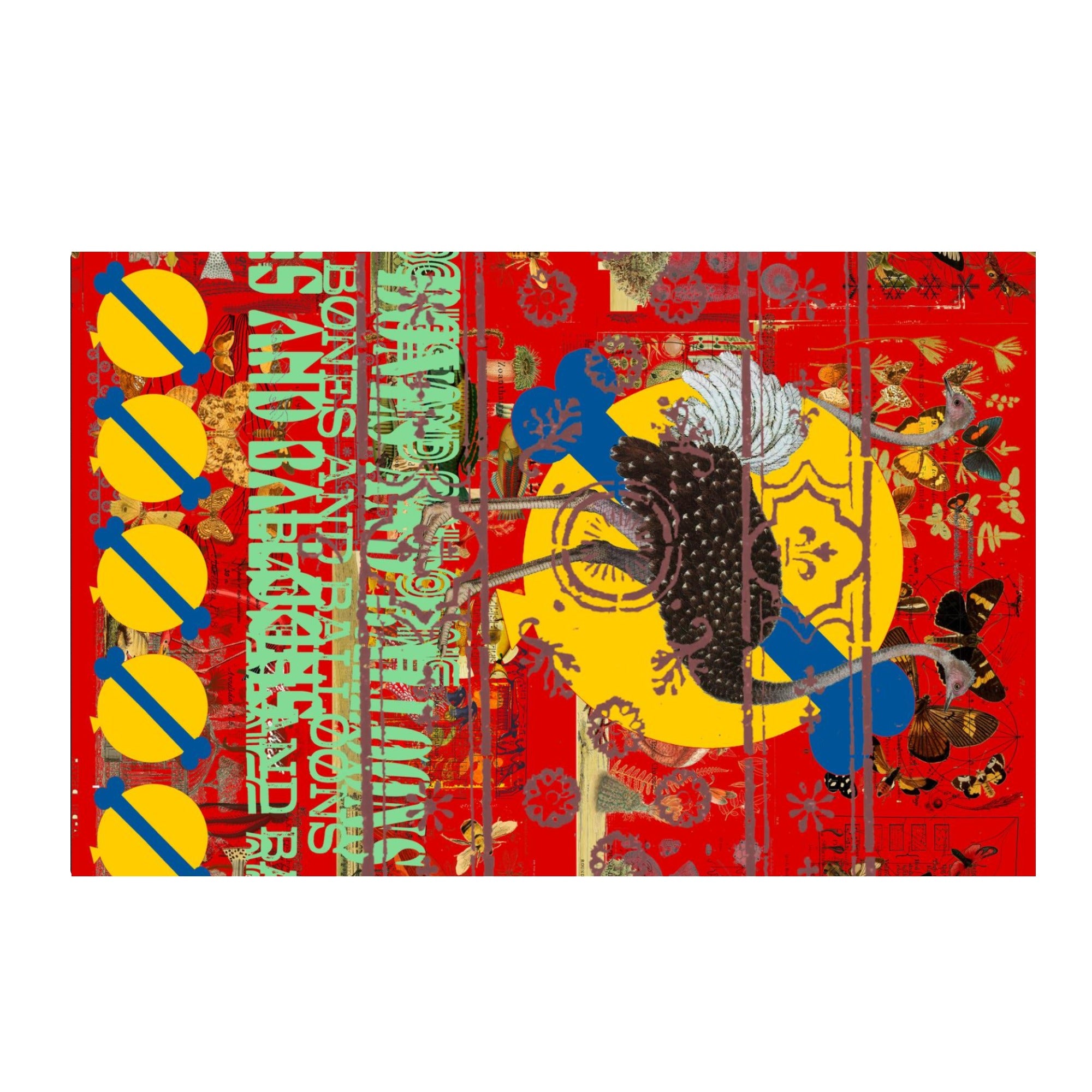 The Young King Alt. 2 II unisex running shoes featuring a pastel translucent air sole and colorful collage design.