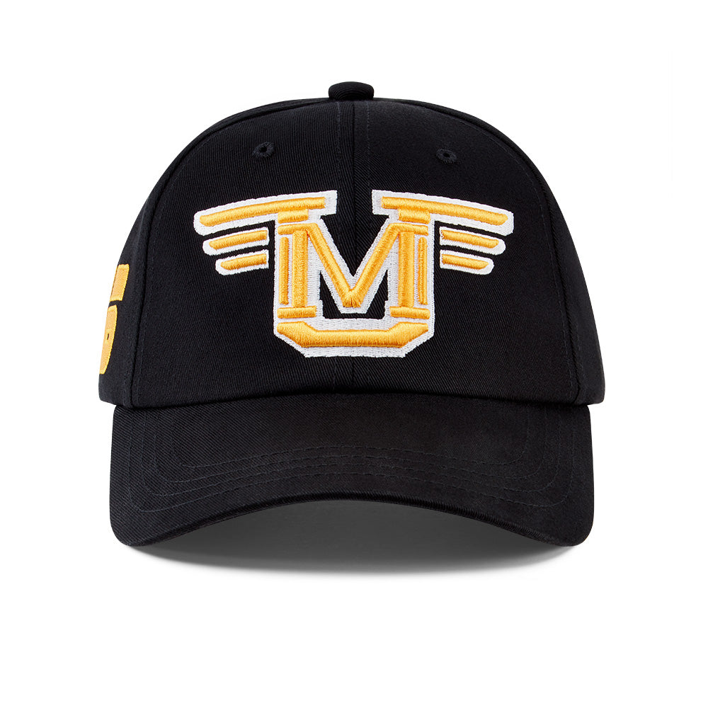 Under Manners Wings 3D Cotton Twill Strapback Baseball Cap featuring stylish embroidery and adjustable strapback closure.