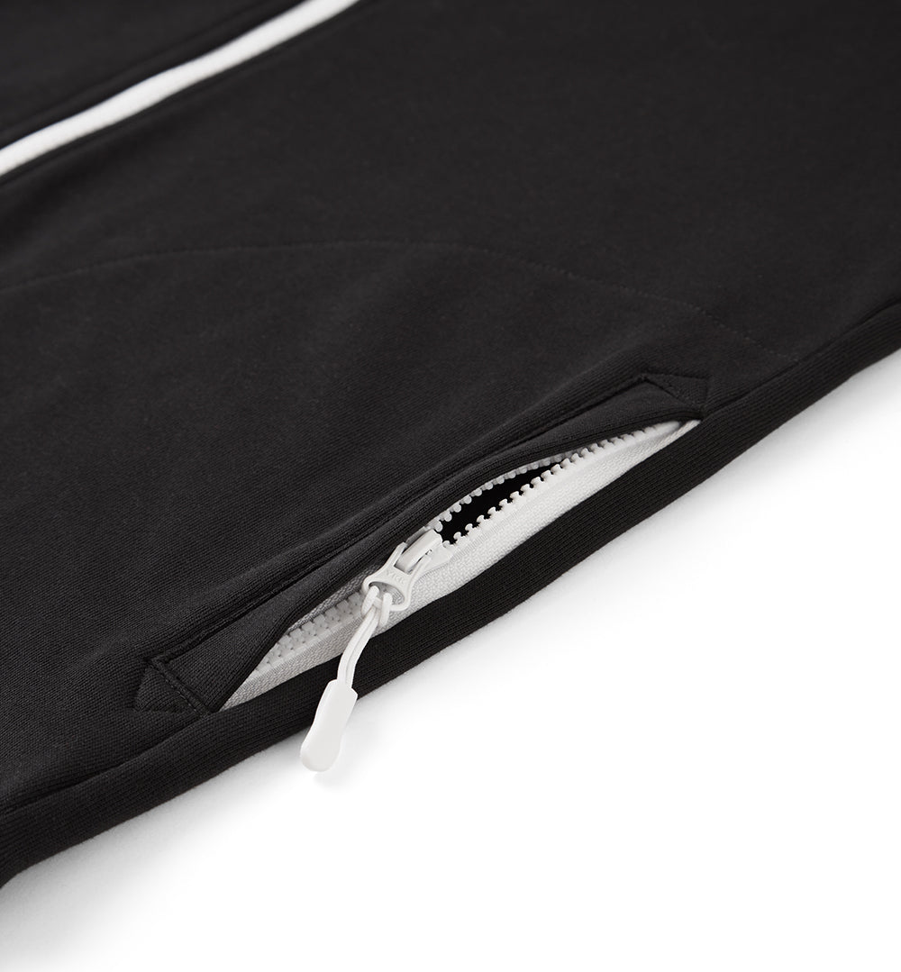 Unisex sweatshirt featuring an embroidered Under Manners logo, high collar, and curved rear seam, perfect for casual wear.