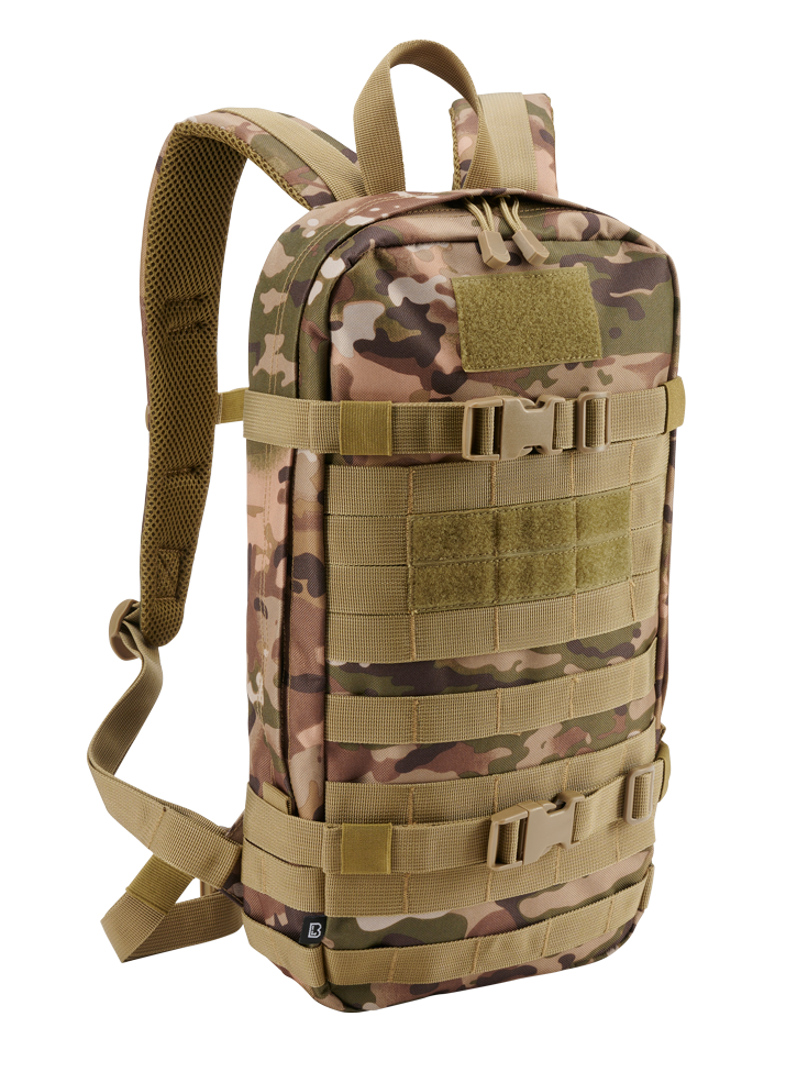 US Cooper Daypack featuring MOLLE system, padded shoulder straps, and adjustable hip belt in a rugged design.