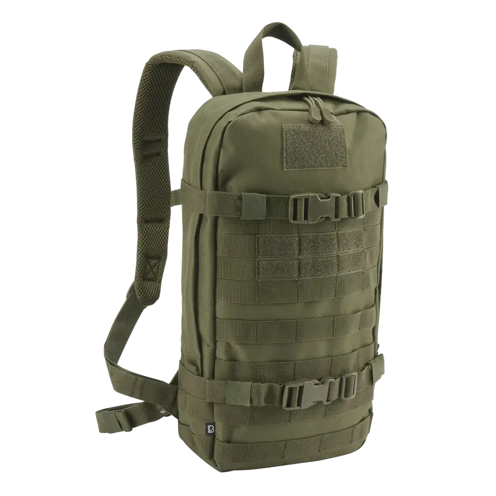 US Cooper Daypack featuring MOLLE system, padded shoulder straps, and adjustable hip belt in a rugged design.