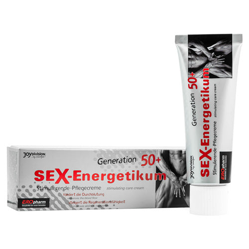 EROpharm SEX-Energetikum 50+ cream packaging, designed for enhancing sexual pleasure in men over 50.
