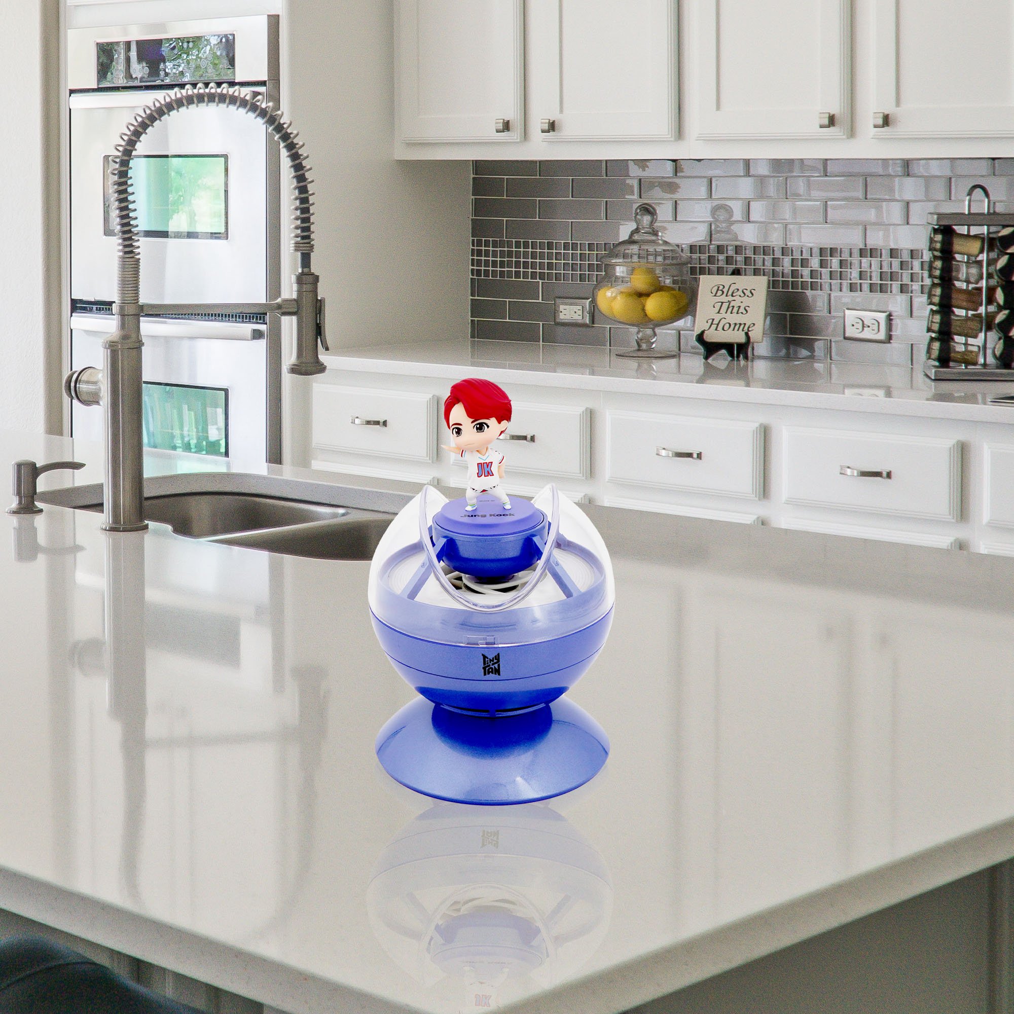 Jung Kook Air Purifier featuring a sleek design, perfect for enhancing indoor air quality.