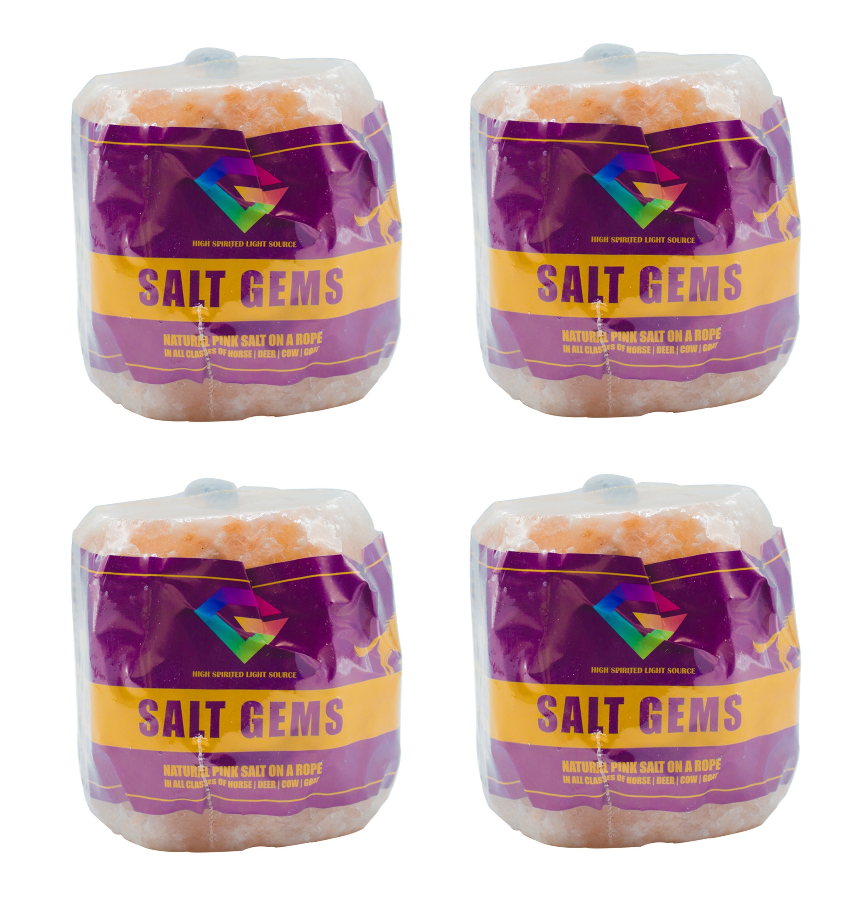 Four packs of salt gems