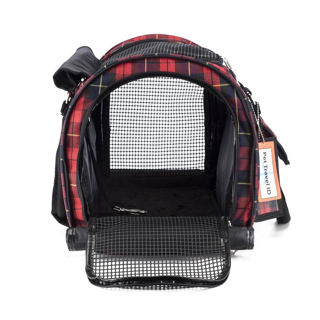 Prefer Pets 312 Hideaway™ Duffel Pet Carrier in stylish design with mesh ventilation and privacy covers.