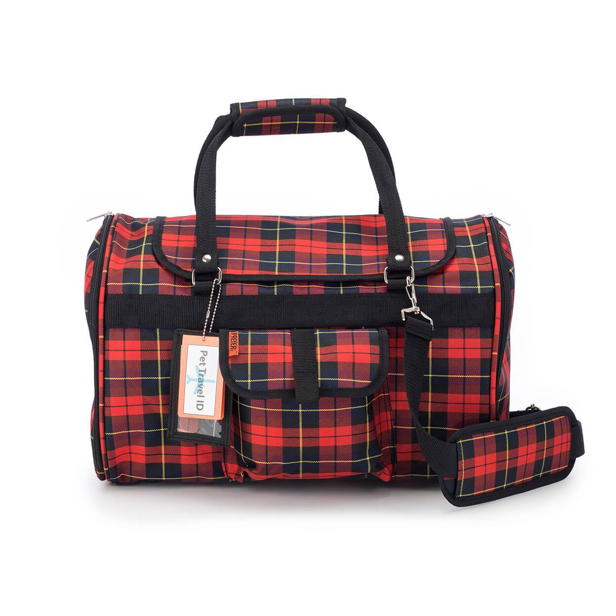 Prefer Pets 312 Hideaway™ Duffel Pet Carrier in stylish design with mesh ventilation and privacy covers.