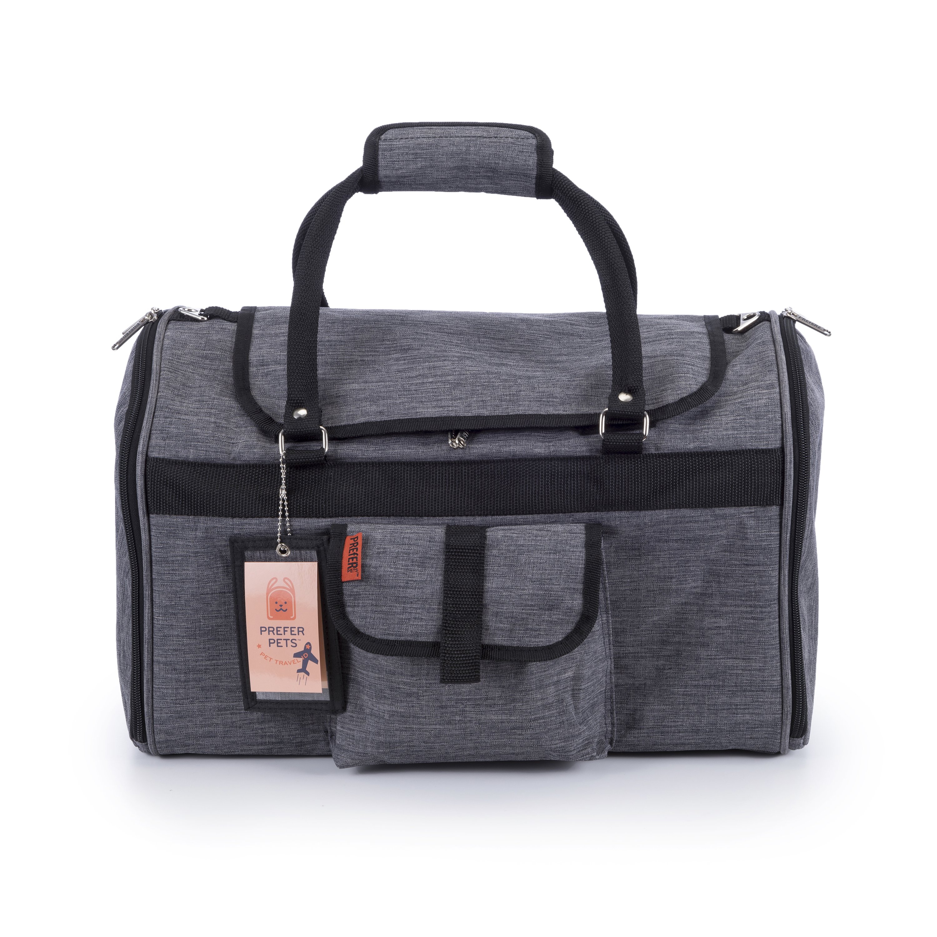 312 Hideaway™ XL Duffel Pet Carrier in stylish design with multiple mesh entries and privacy covers.