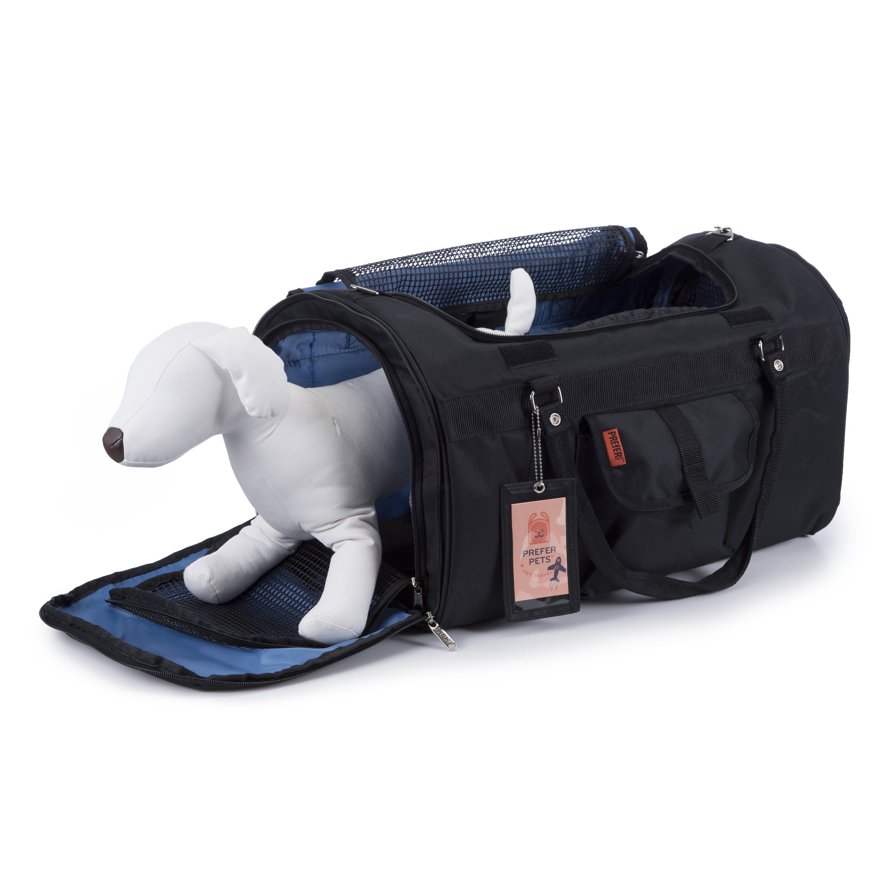 312 Hideaway™ XL Duffel Pet Carrier in stylish design with multiple mesh entries and privacy covers.