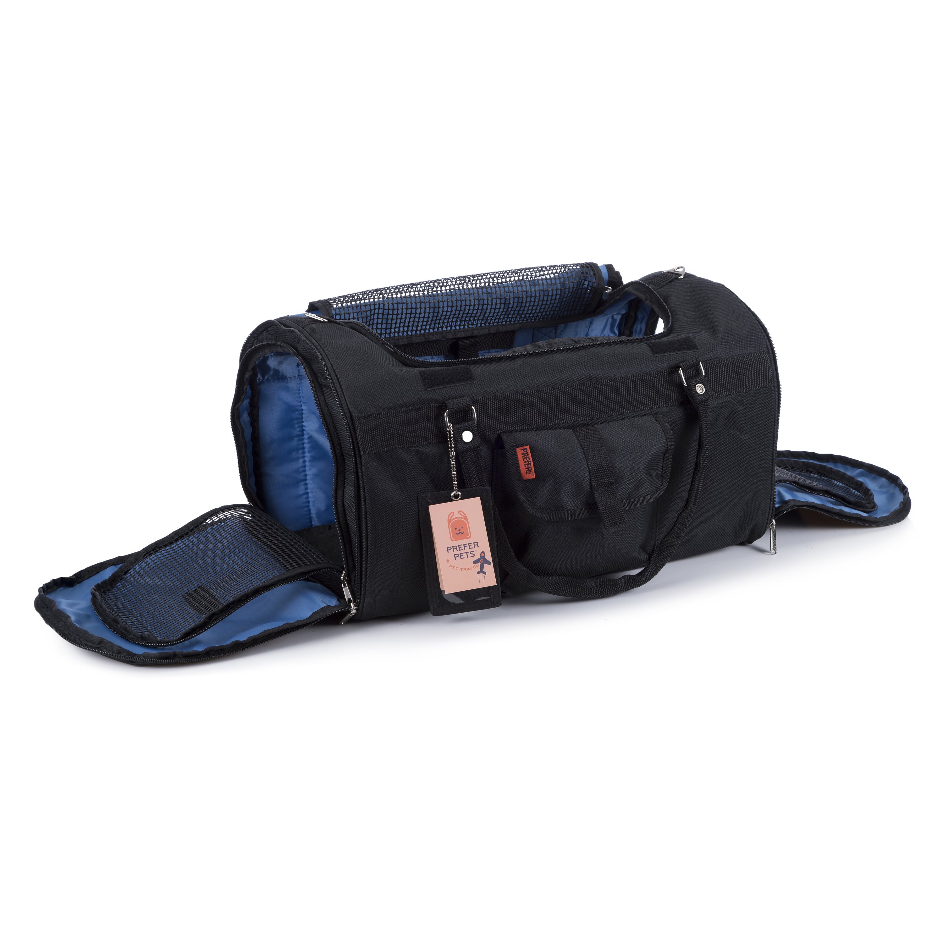 312 Hideaway™ XL Duffel Pet Carrier in stylish design with multiple mesh entries and privacy covers.
