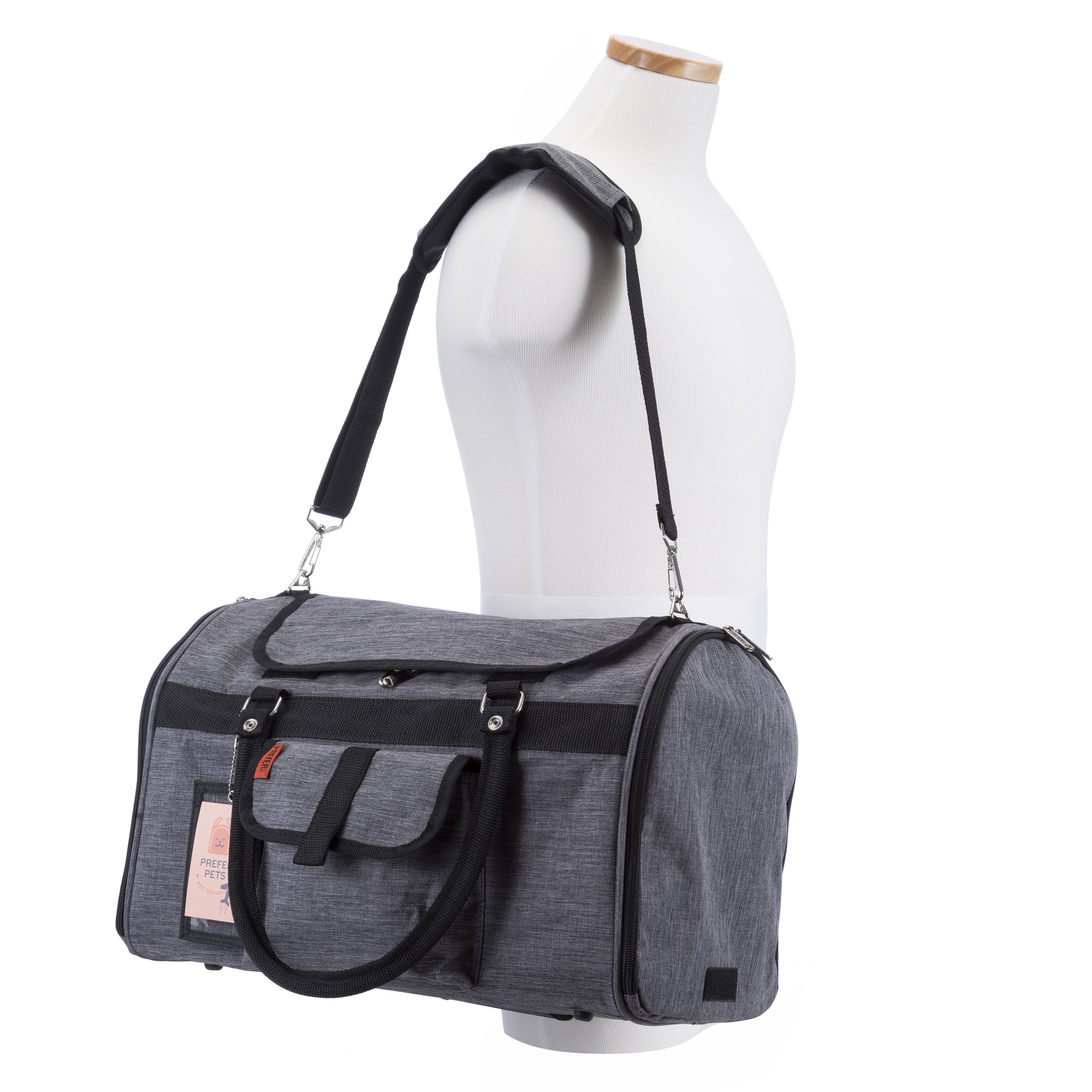 312 Hideaway™ XL Duffel Pet Carrier in stylish design with multiple mesh entries and privacy covers.