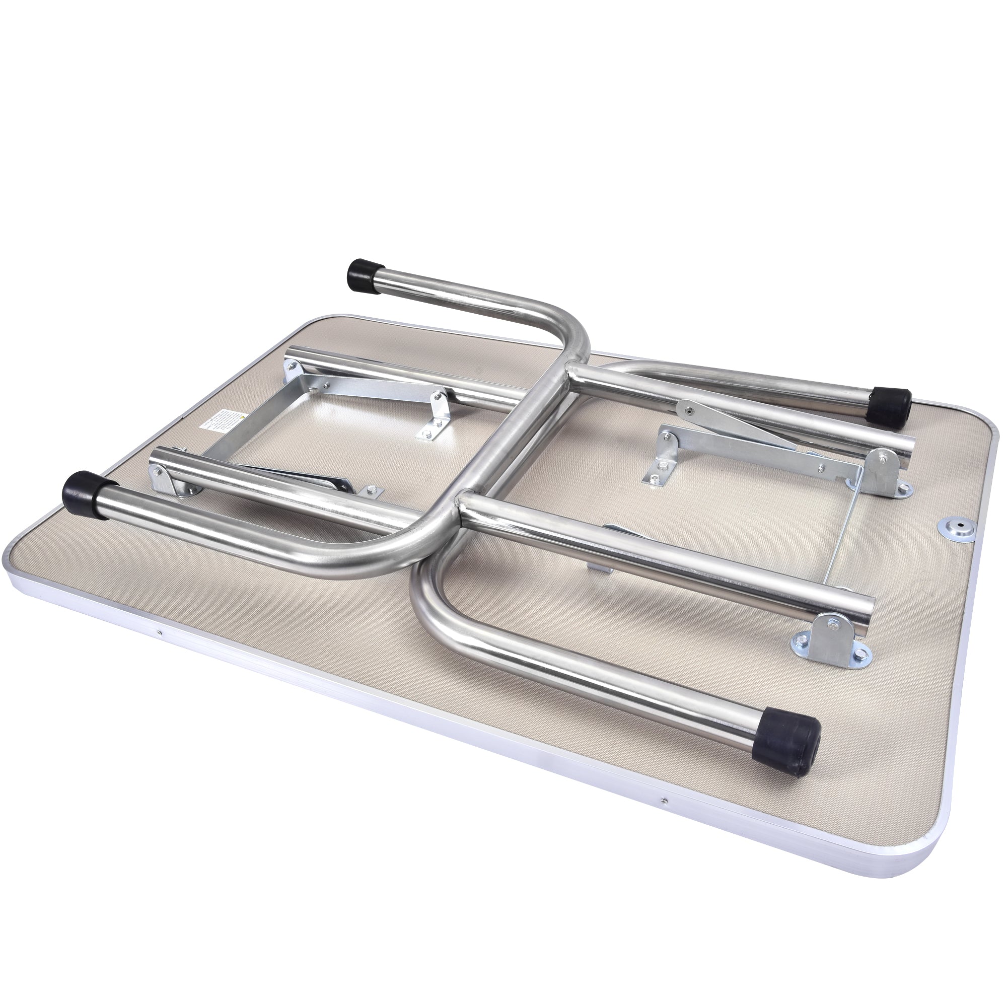 36-inch folding dog grooming table with stainless steel legs and rubber surface, designed for pet safety and convenience.