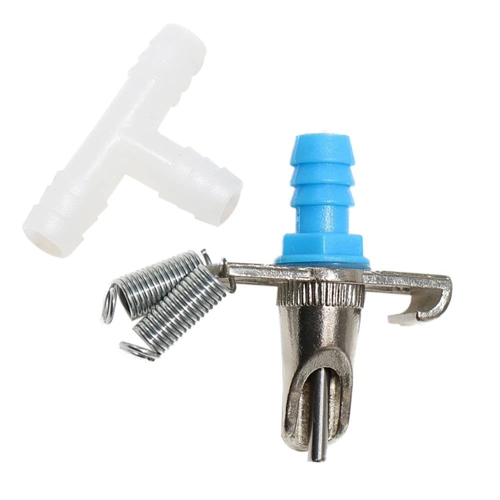 5 Pcs Rabbit Nipple Drinking Water Interface made of zinc alloy, designed for easy installation and leak-proof hydration for rabbits.