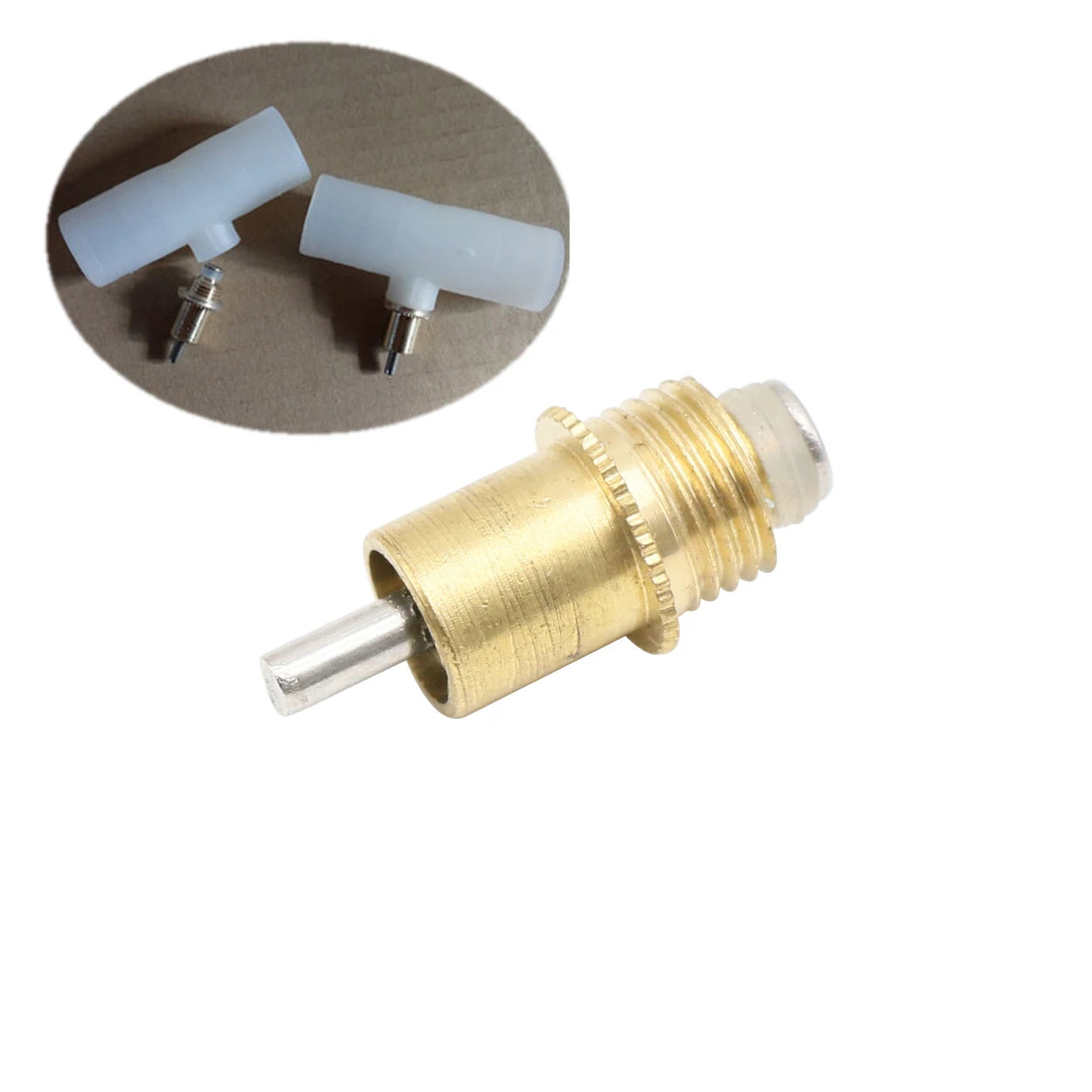 5Pcs Copper Drinker Nipples for rabbits and chickens, showcasing durable construction and easy installation for farm animals.