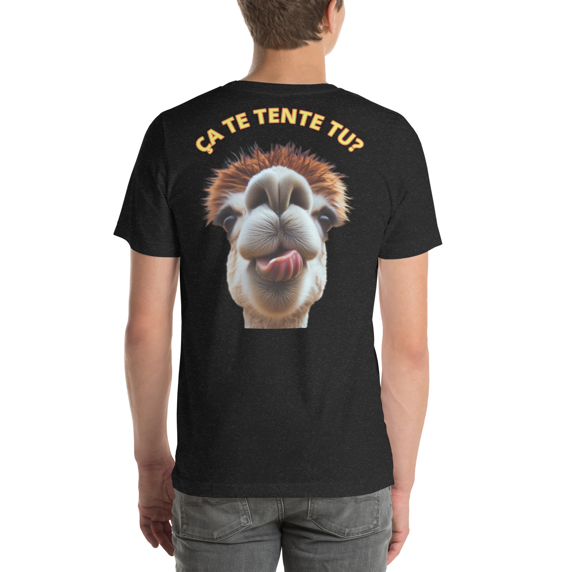 Ça te tente tu? t-shirt in various colors, showcasing its lightweight cotton fabric and stylish design.