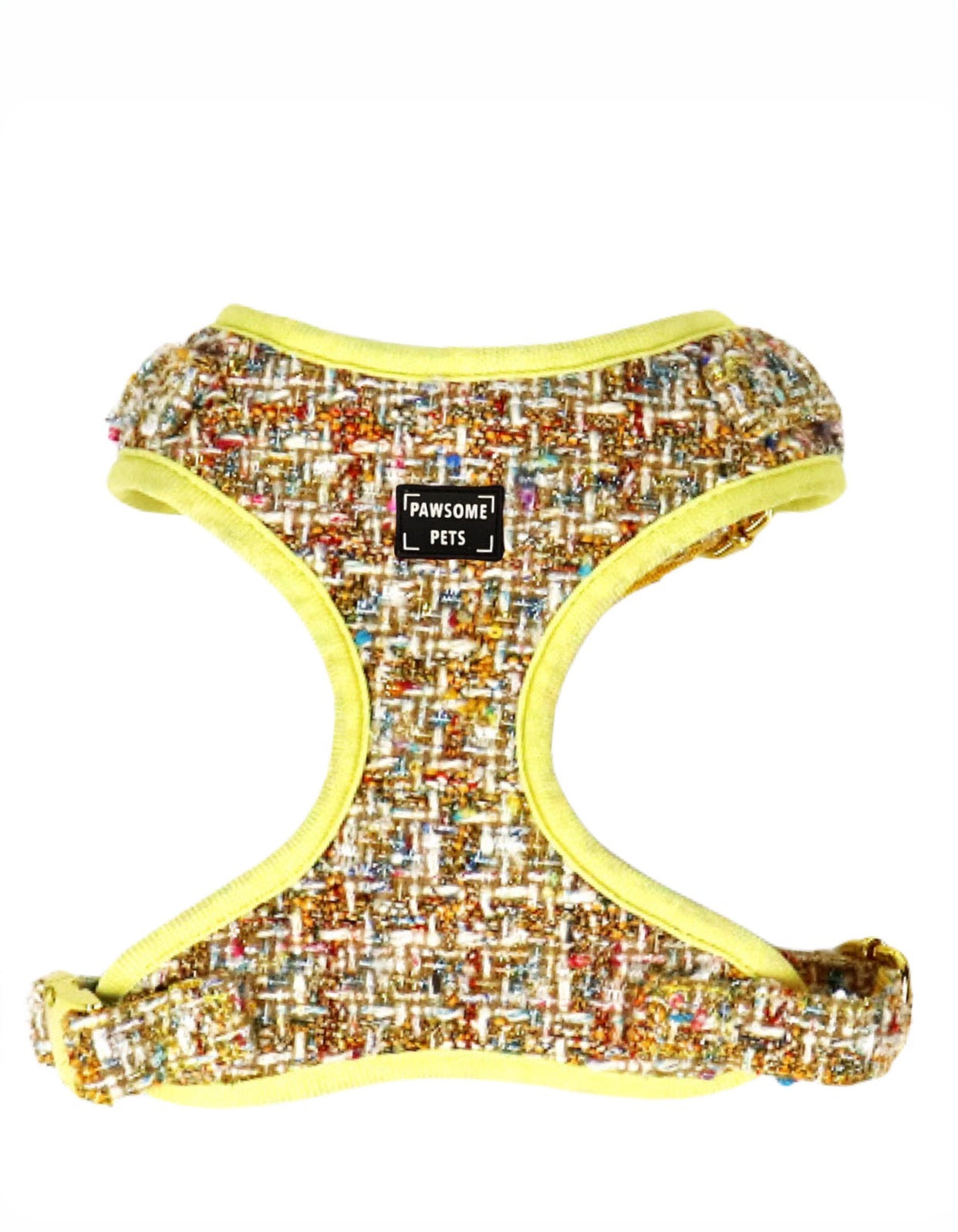 Adjustable Ivory Harness for dogs and cats, featuring soft neoprene material and breathable mesh padding for comfort.