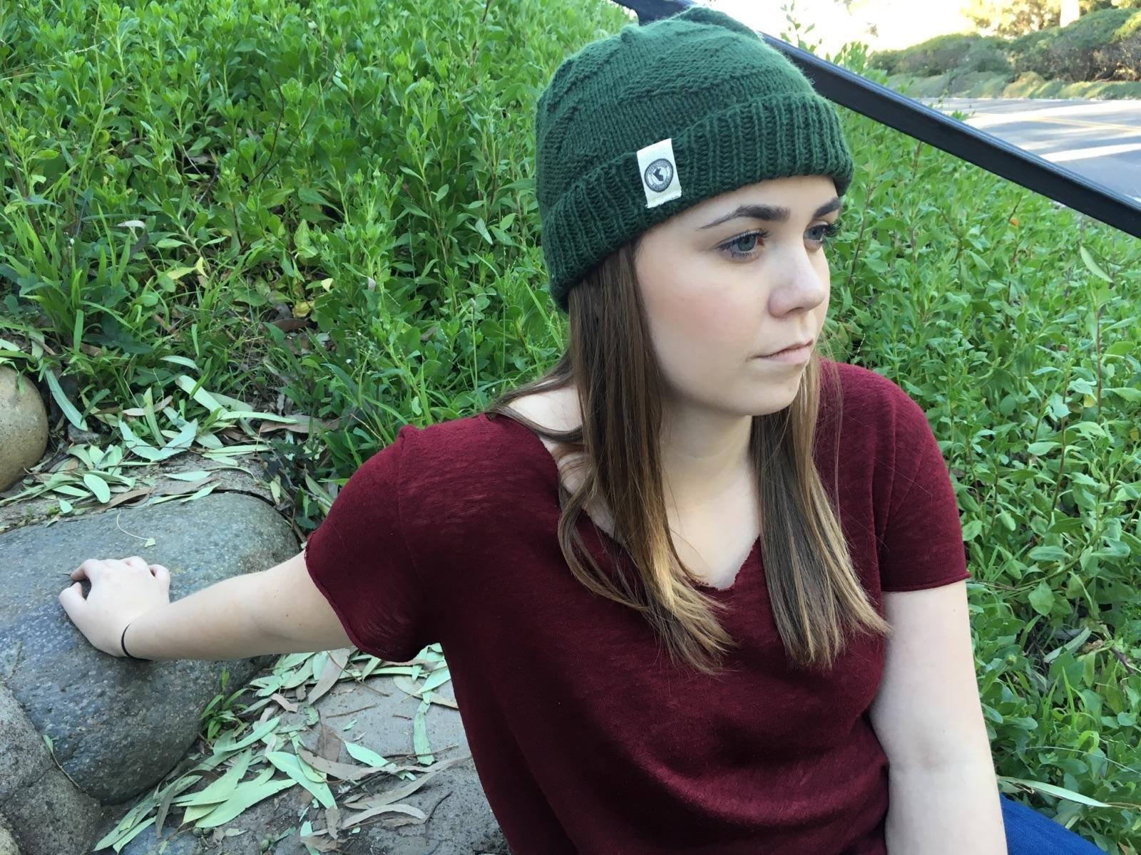 Adventure Required Messner Alpaca Hat, hand-knit from 100% baby alpaca wool, showcasing a stylish design inspired by great explorers.