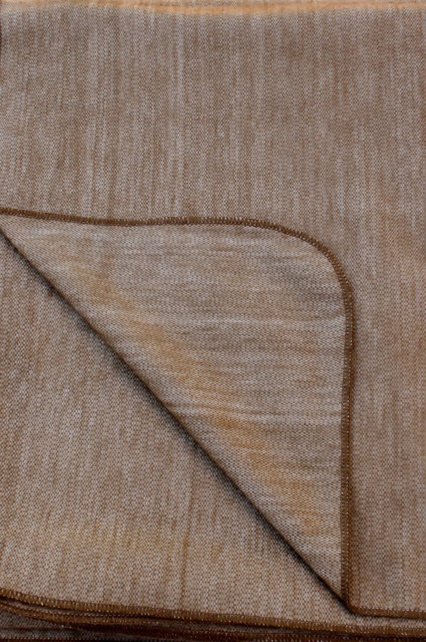 Luxurious Alpaca at Home Alpaca Throw with brushed stripes, perfect for cozying up at home or as a gift.