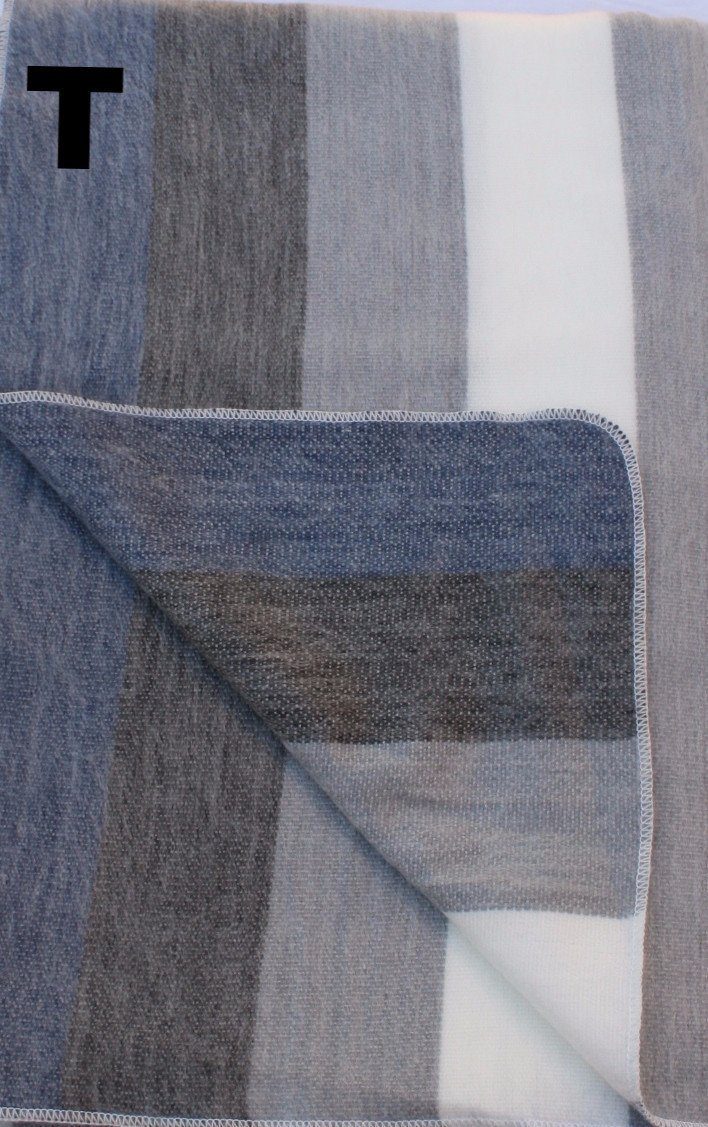 Luxurious Alpaca at Home Alpaca Throw featuring a brushed striped design, perfect for cozying up at home or on the go.