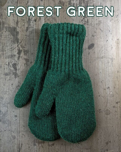 A pair of stylish Alpaca Work/Play mittens in Carhart Brown and Light Camel/Fawn, showcasing their soft texture and eco-friendly design.