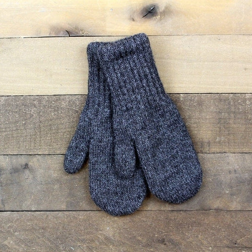 A pair of stylish Alpaca Work/Play mittens in Carhart Brown and Light Camel/Fawn, showcasing their soft texture and eco-friendly design.