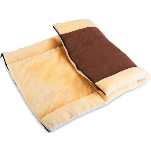 Amazing Pets Cave, a cozy 2-in-1 pet bed and tunnel made of plush material, perfect for cats and small dogs.