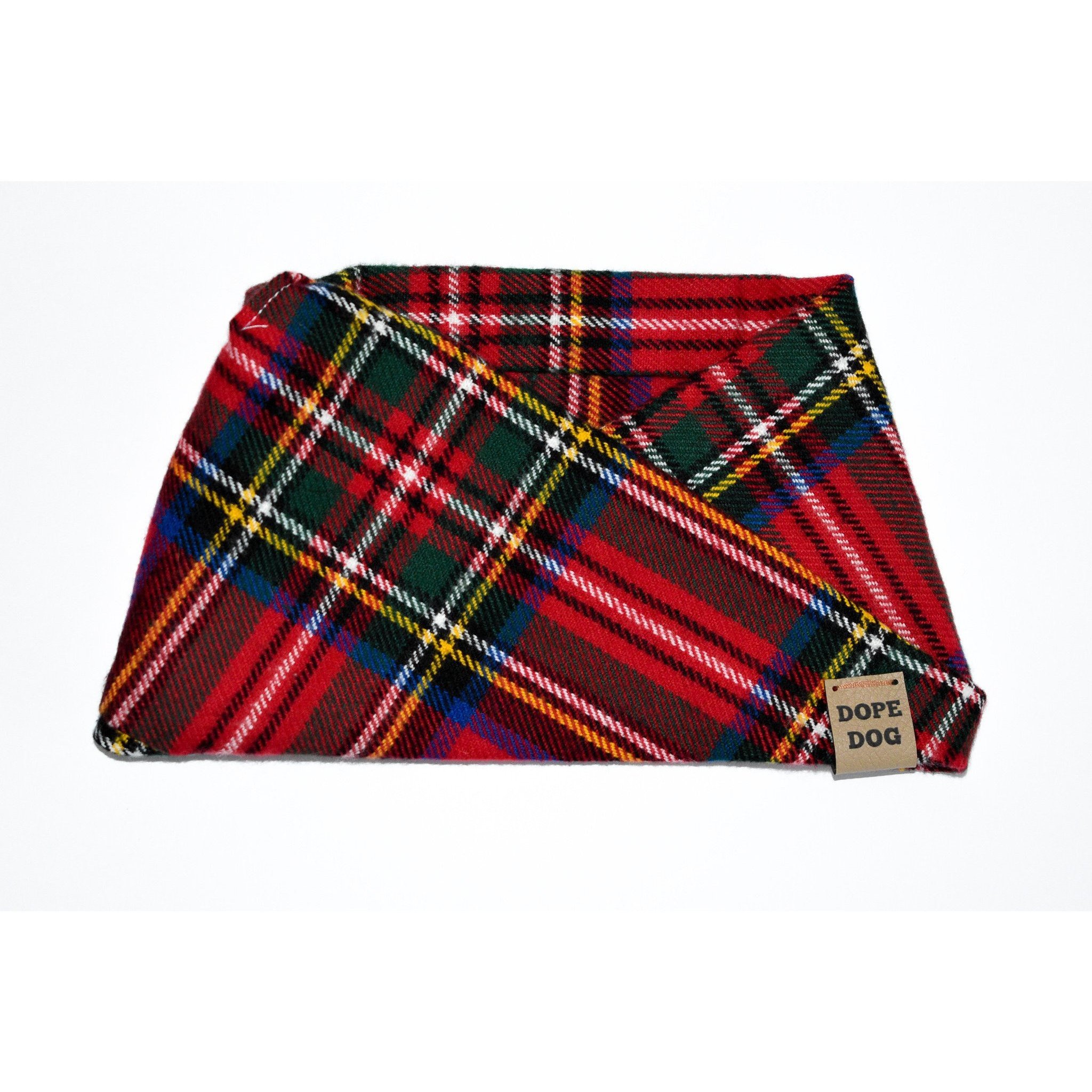 Apple Crumble Dog Scarf made of cozy cotton, featuring a twisted neck design, perfect for stylish dogs.