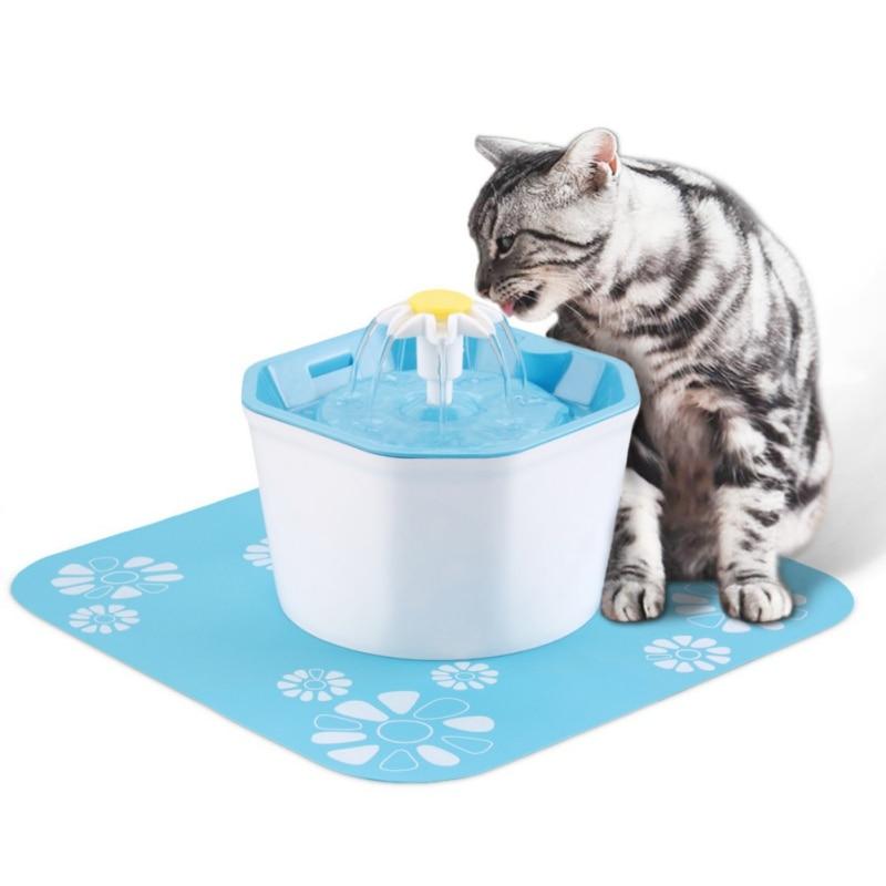 Automatic Pet Cat Water Fountain Dispenser with USB power and 2L capacity, designed for quiet operation and suitable for both cats and dogs.