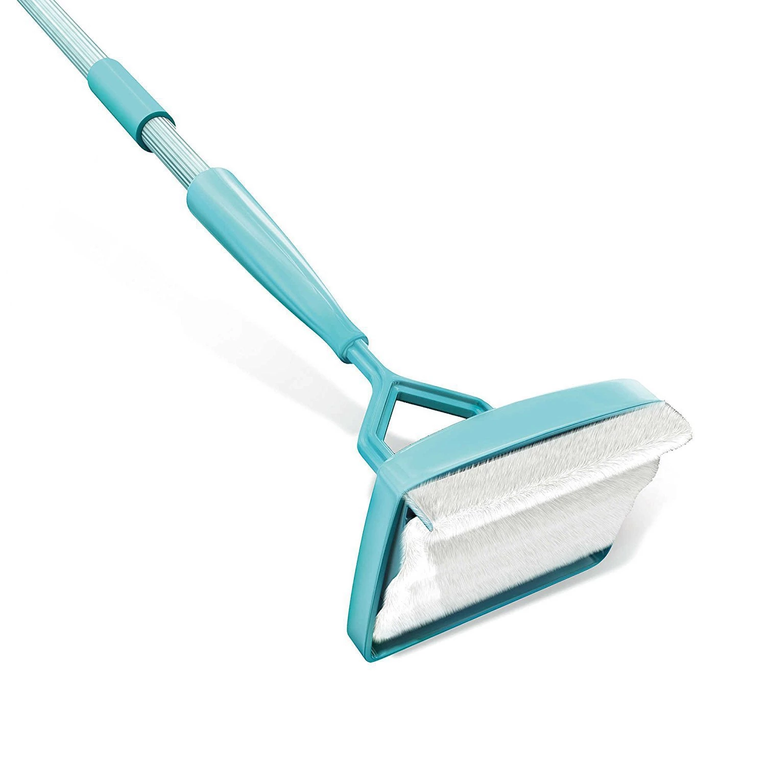 Baseboard Buddy Retractable Household Universal Cleaning Brush Mop with microfiber mat and adjustable length, ideal for cleaning baseboards and hard-to-reach areas.