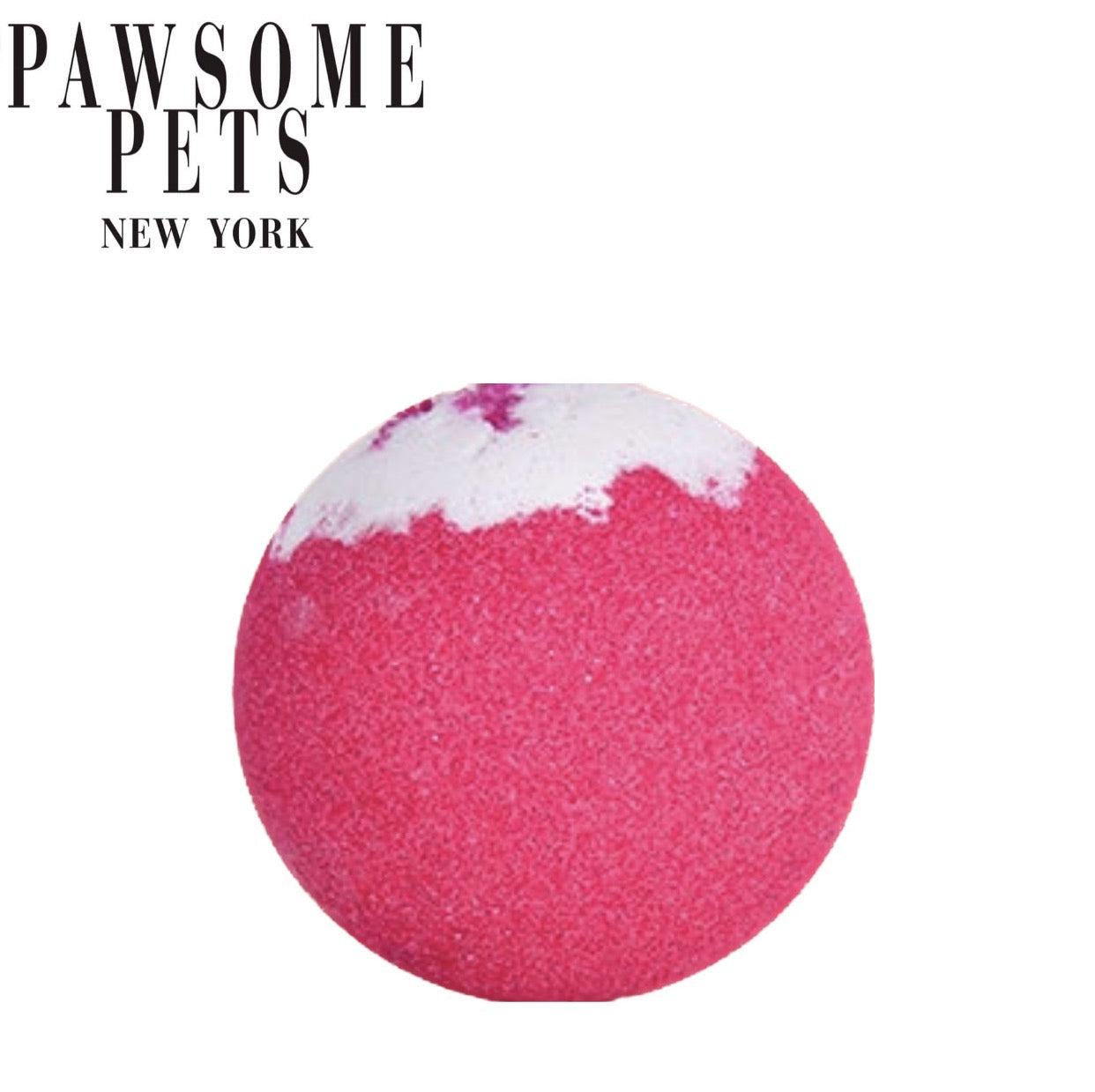 A vibrant Amethyst Floral Bath Bomb for dogs, showcasing its colorful design and eco-friendly ingredients, perfect for a soothing bath experience.