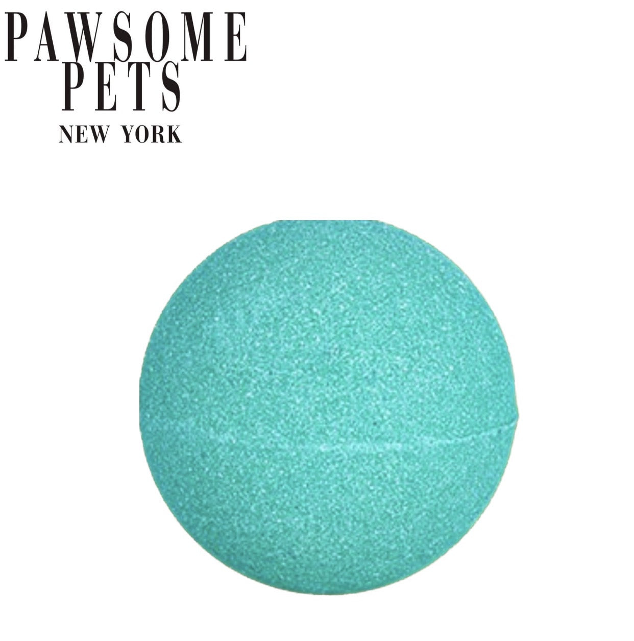 Aquamarine bath bombs for dogs, infused with Kaolin Clay, safe and natural ingredients, perfect for pampering your pet during bath time.
