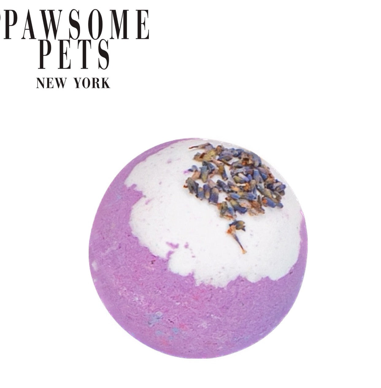 A pack of Dry Lavender bath bombs for dogs, featuring vibrant colors and natural ingredients, designed for a soothing bathing experience.