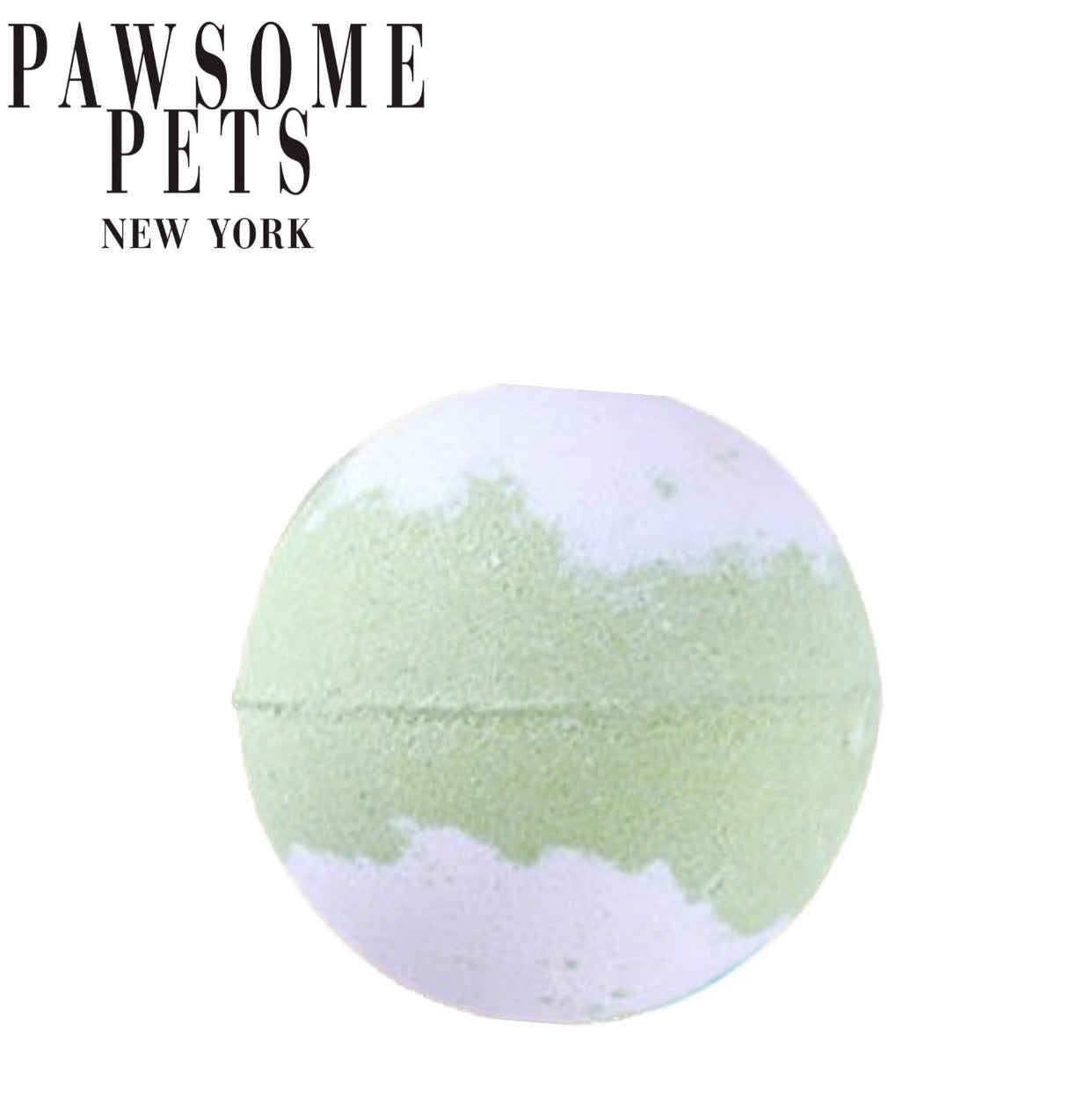A vibrant Jasmine-scented bath bomb for dogs, showcasing its colorful design and natural ingredients, perfect for a fun bath experience.