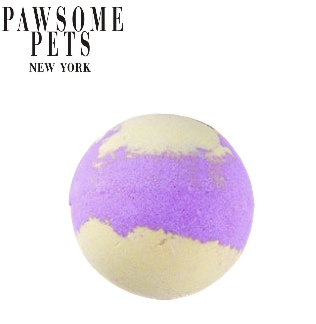 Lavender bath bombs for dogs, featuring vibrant colors and natural ingredients, designed for a soothing bath experience.