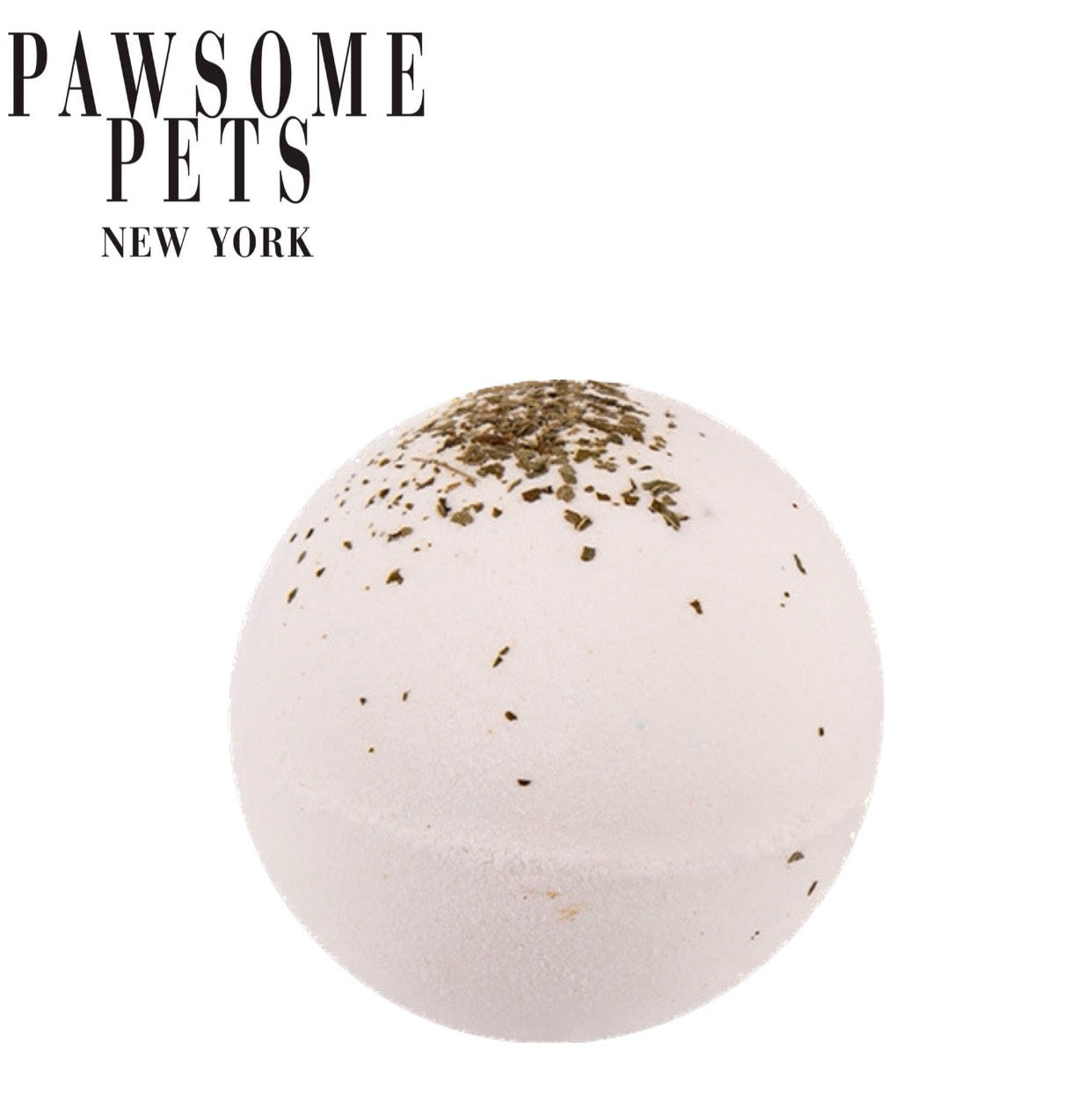 A vibrant bath bomb for dogs in milk scent, featuring colorful embellishments and natural ingredients, perfect for a fun bath time.