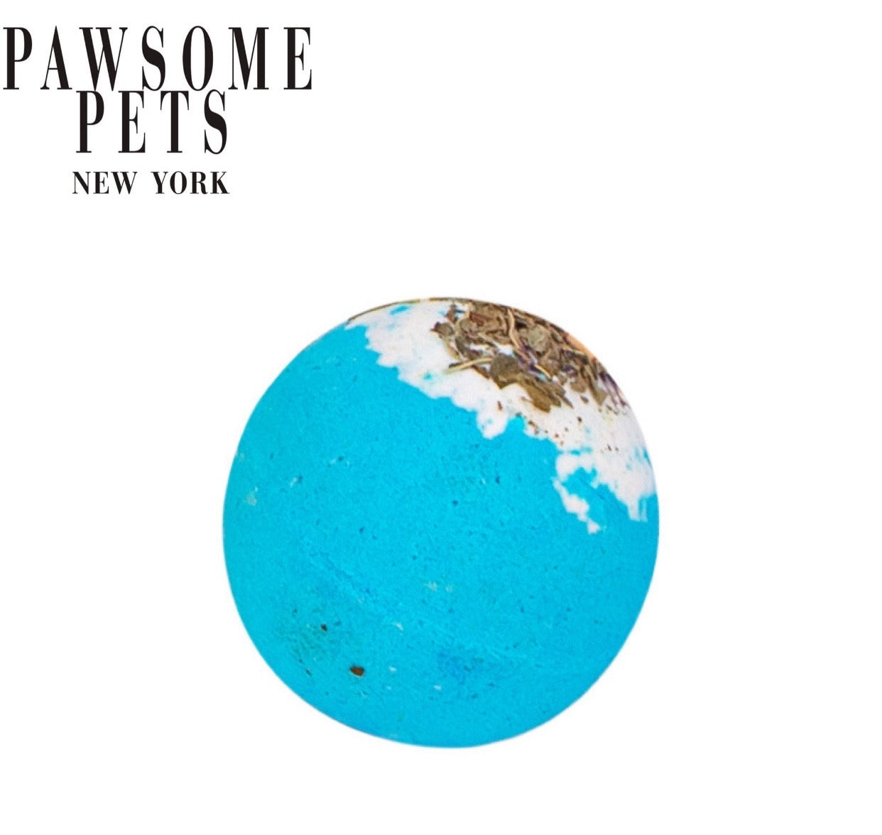 A vibrant Orchid bath bomb for dogs, featuring colorful embellishments and a soothing design, perfect for pampering pets during bath time.