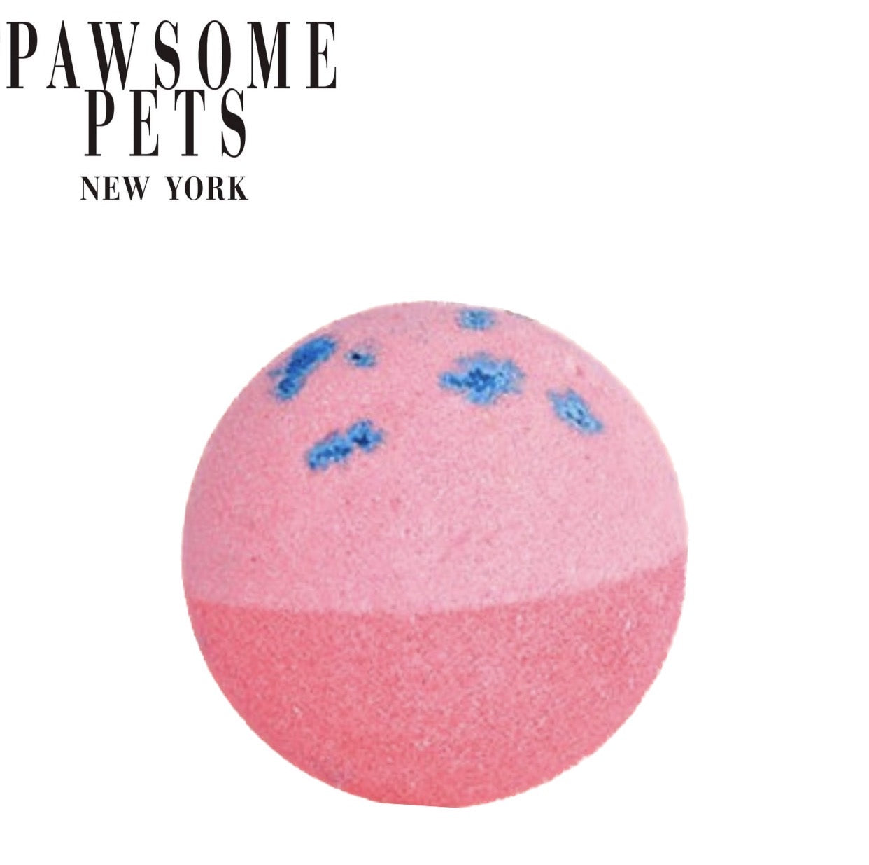 A vibrant Sunset Glow bath bomb for dogs, featuring floral designs and eco-friendly ingredients, perfect for a fun and cleansing bath experience.
