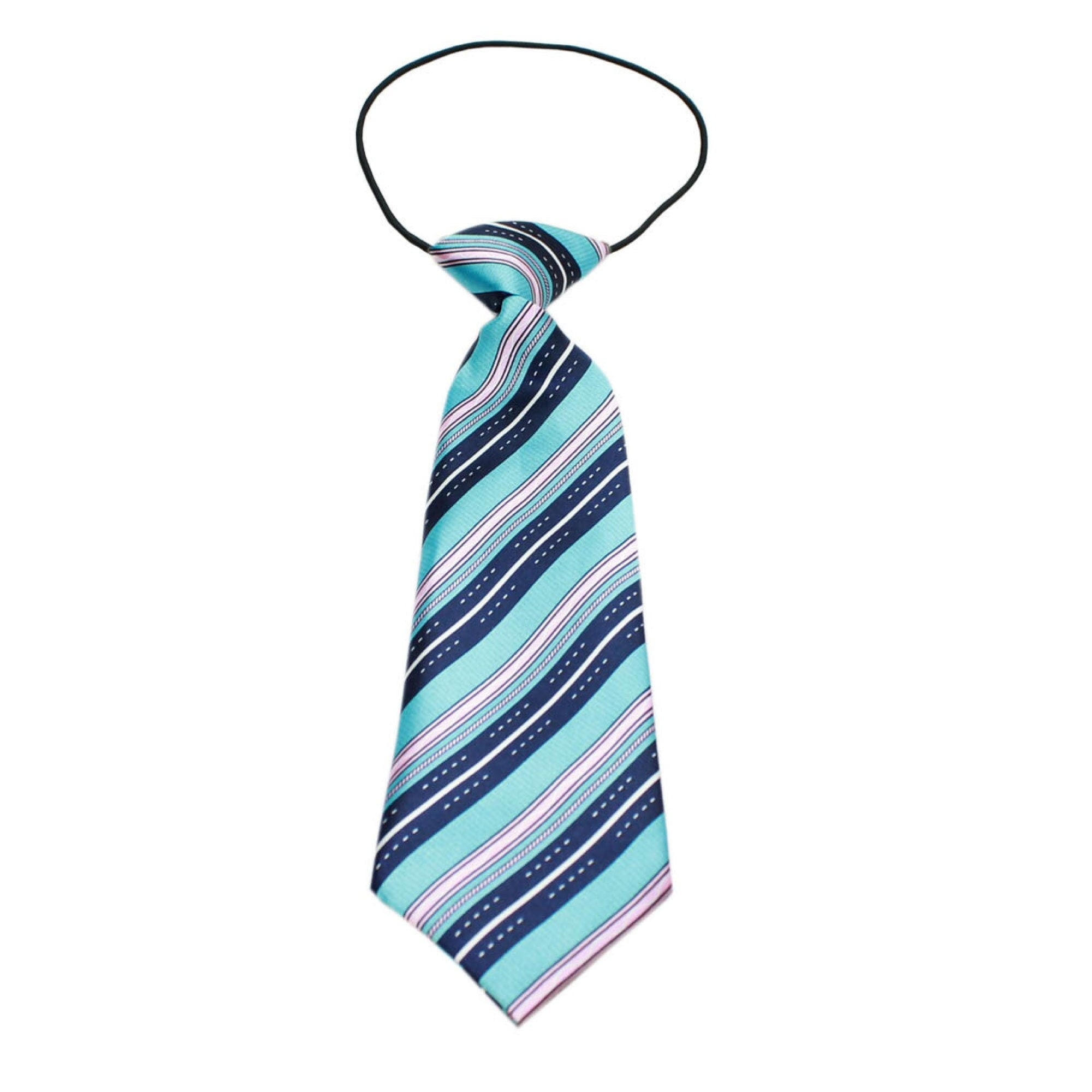 Big Dog Neck Tie in elegant silky polyester, designed for large dogs, featuring a durable elastic band for a comfortable fit.