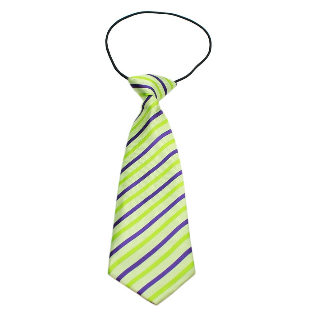 Big Dog Neck Tie 'Summer Breeze' featuring elegant silky polyester design, suitable for neck sizes 11" to 22".