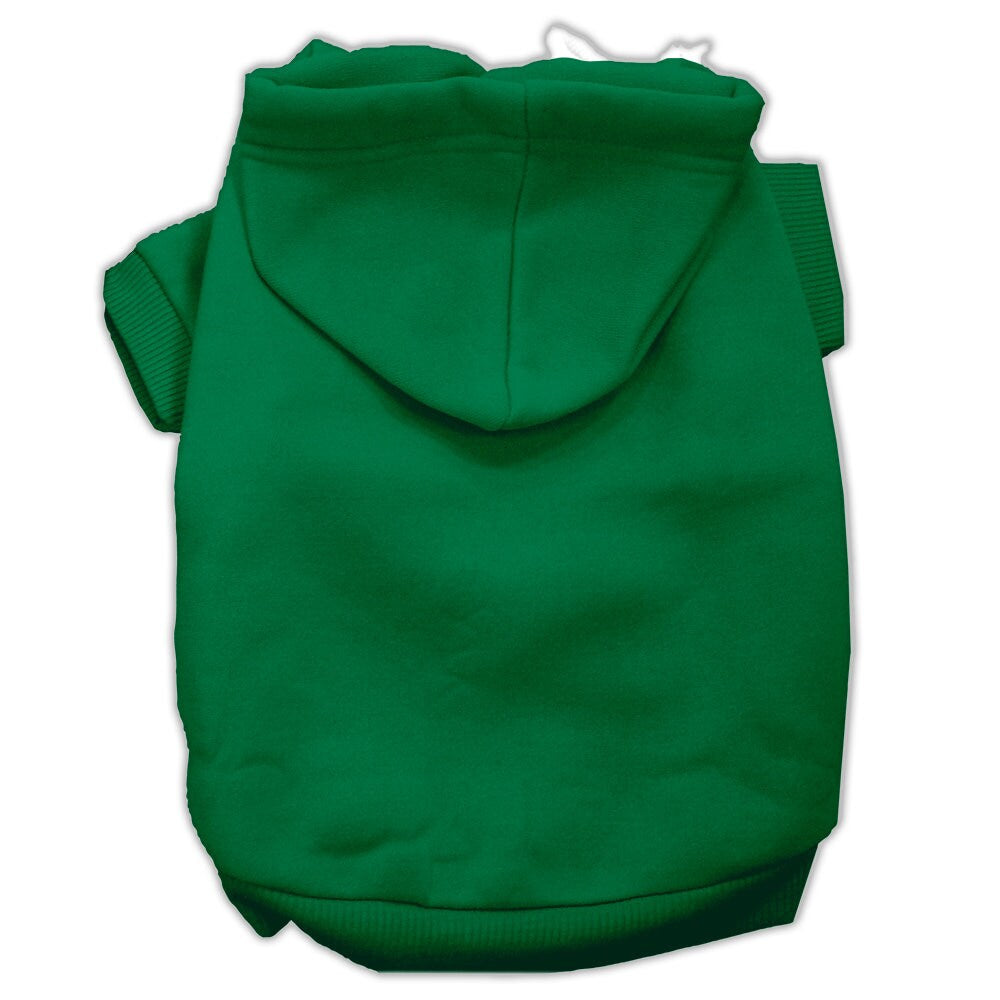 A cozy blank hoodie for dogs and cats, showcasing its soft fabric and convenient leash access hole.