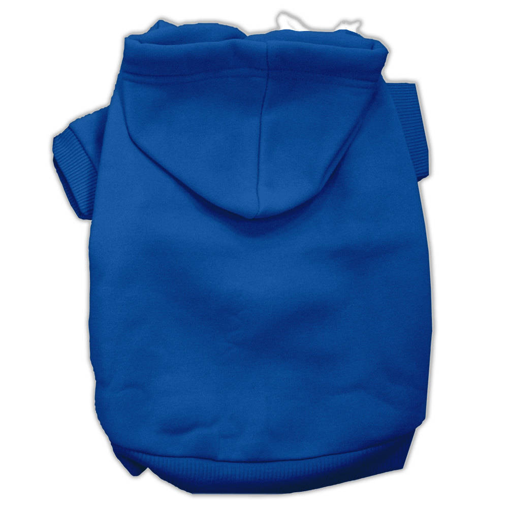 A cozy blank hoodie for dogs and cats, showcasing its soft fabric and convenient leash access hole.