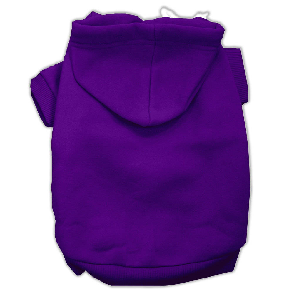 A cozy blank hoodie for dogs and cats, showcasing its soft fabric and convenient leash access hole.