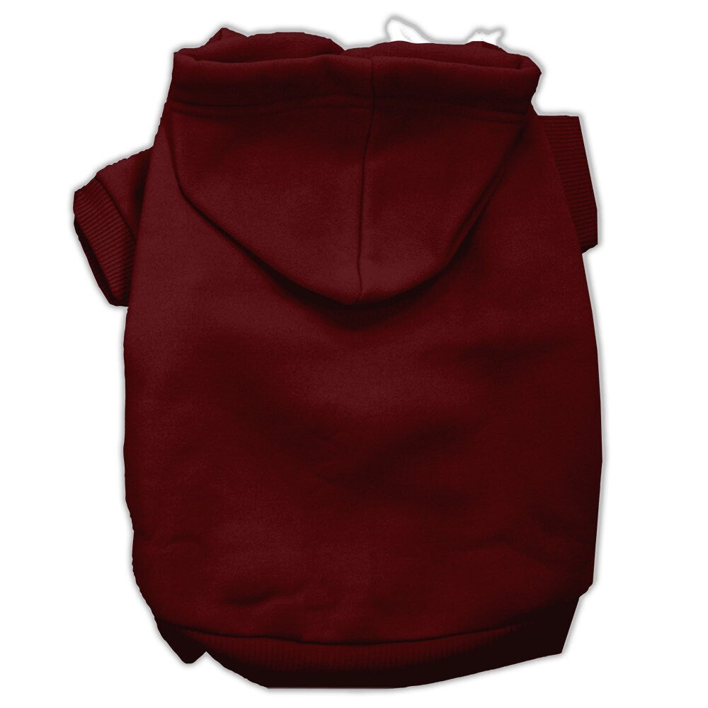 A cozy blank hoodie for dogs and cats, showcasing its soft fabric and convenient leash access hole.