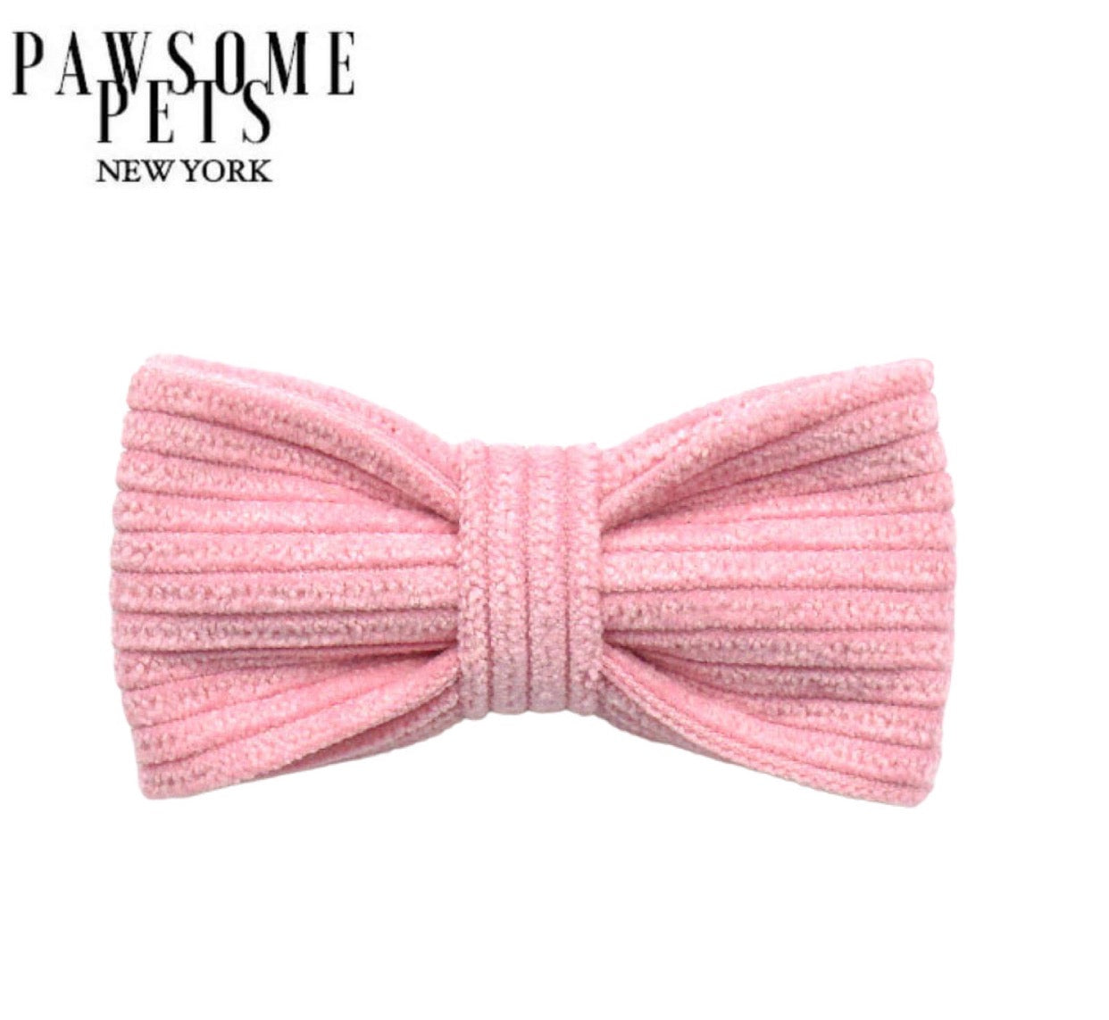 Bright pink bowtie with Velcro straps, made of 100% cotton, perfect for stylish occasions.
